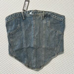 PrettyLittleThing Blue Distressed Denim Jeans